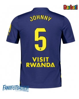 Atletico Madrid Johnny Cardoso #5 Tricou Fotbal Replică 2025-26 Barbati Deplasare